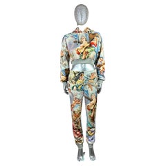Moschino Couture FALL 2017 Ethereal Angel Printed Two Piece Sweatsuit