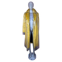 Calvin Klein 205W39NYC by Raf Simons Fall 2017 RUNWAY Yellow Faux Fur & PVC Coat