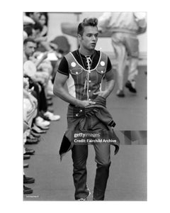 Jean Paul Gaultier Junior Spring 1992 Lace-Up Back Cobalt Blue Denim Trousers