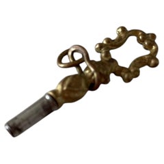 c. 1790s–1810s Georgian Openwork Scrollwork Horizontal Pocket Watch Key Fob