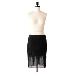 Jupe crayon midi en tweed « Dripping » Dior par John Galliano, collection automne-hiver 2006 (M)