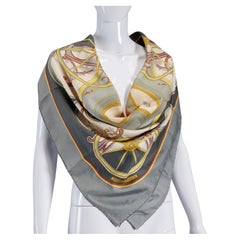 Vintage Hermès “Washington’s Carriage” Silk Scarf by Caty Latham, 1979