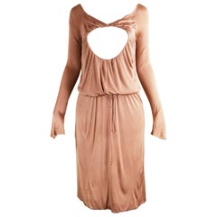 Alexander McQueen Nude Jersey 'Pantheon as Lecum' Jersey Dress, A/W 2004