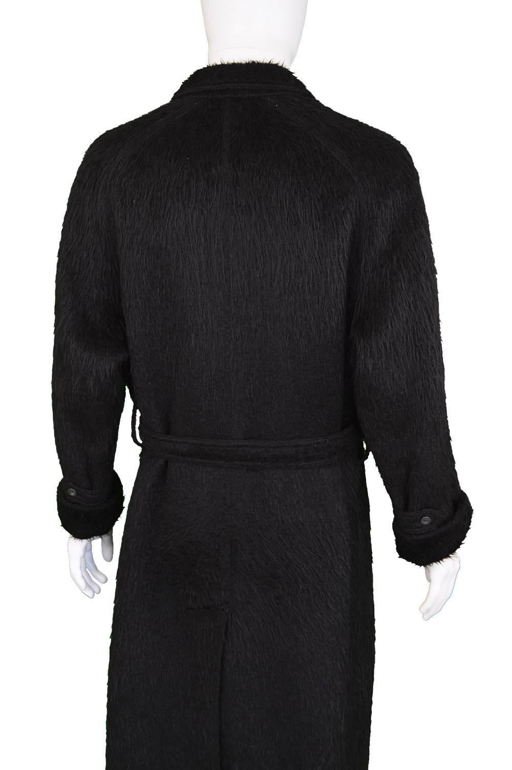 1970s Men's Hermés Long Alpaca Wool Coat 2