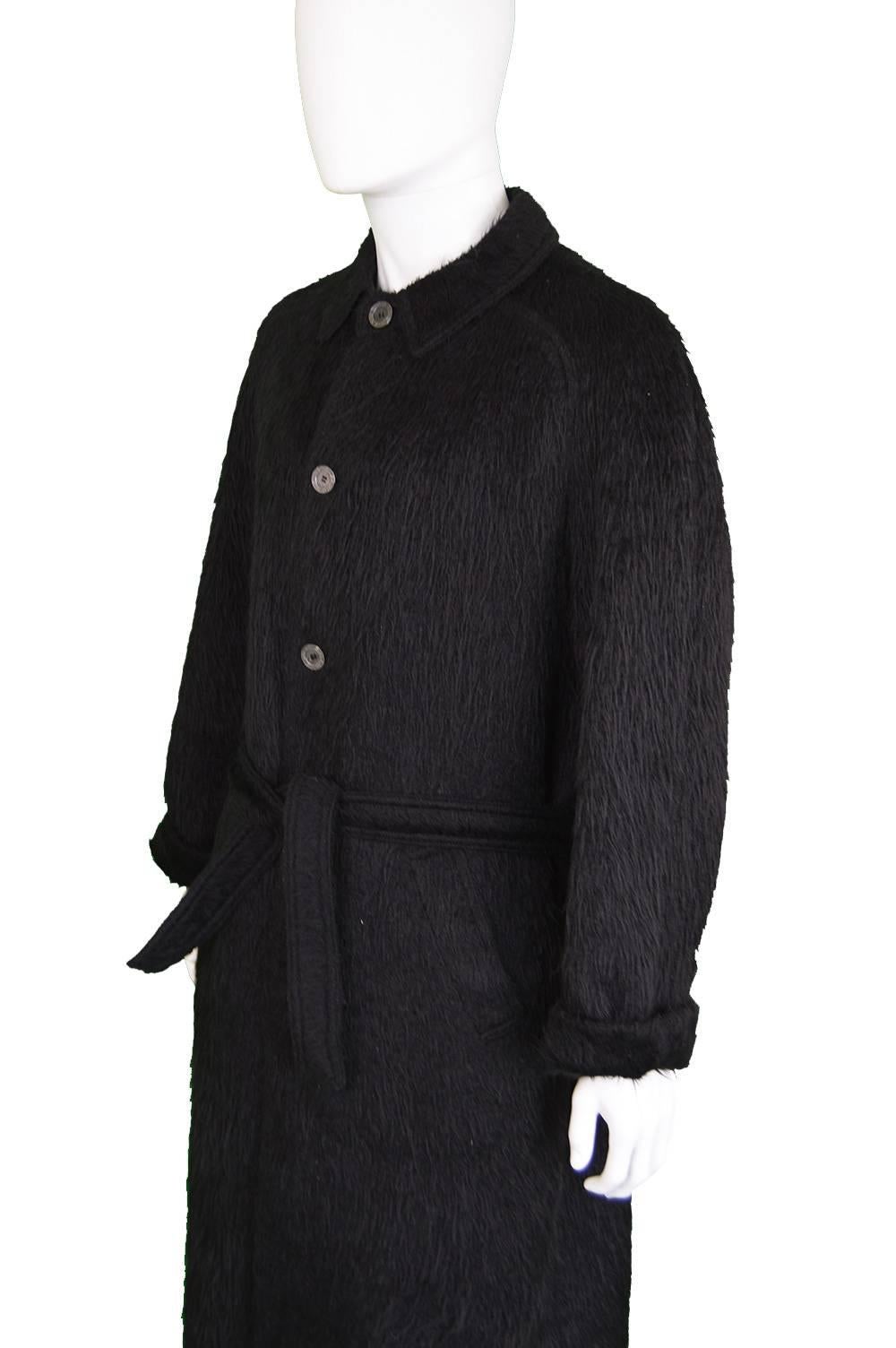 1970s Men's Hermés Long Alpaca Wool Coat In Excellent Condition In Doncaster, South Yorkshire