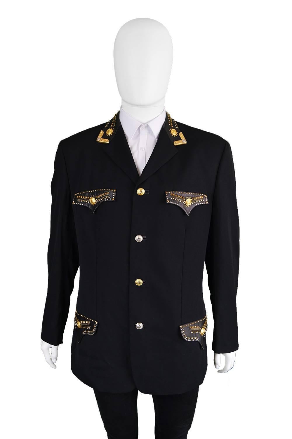 versace military jacket
