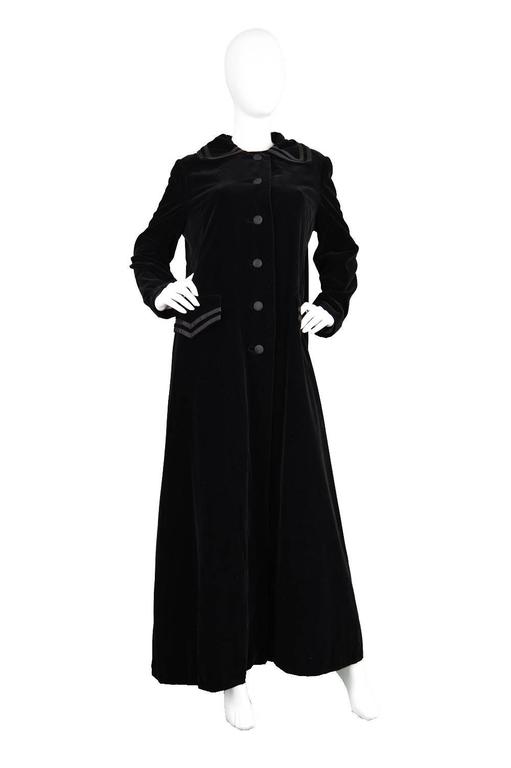 Louis Feraud Vintage Velvet Long Dress