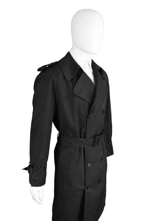 1980s Mens Vintage Christian Dior Trench Coat
