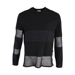 Jean Paul Gaultier Vintage 1990s Mens Black Long Sleeve T Shirt with ...