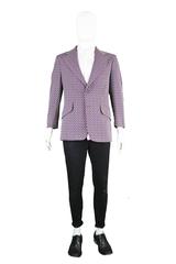 Vintage 1970s Men's Zig Zag Blazer Jacket