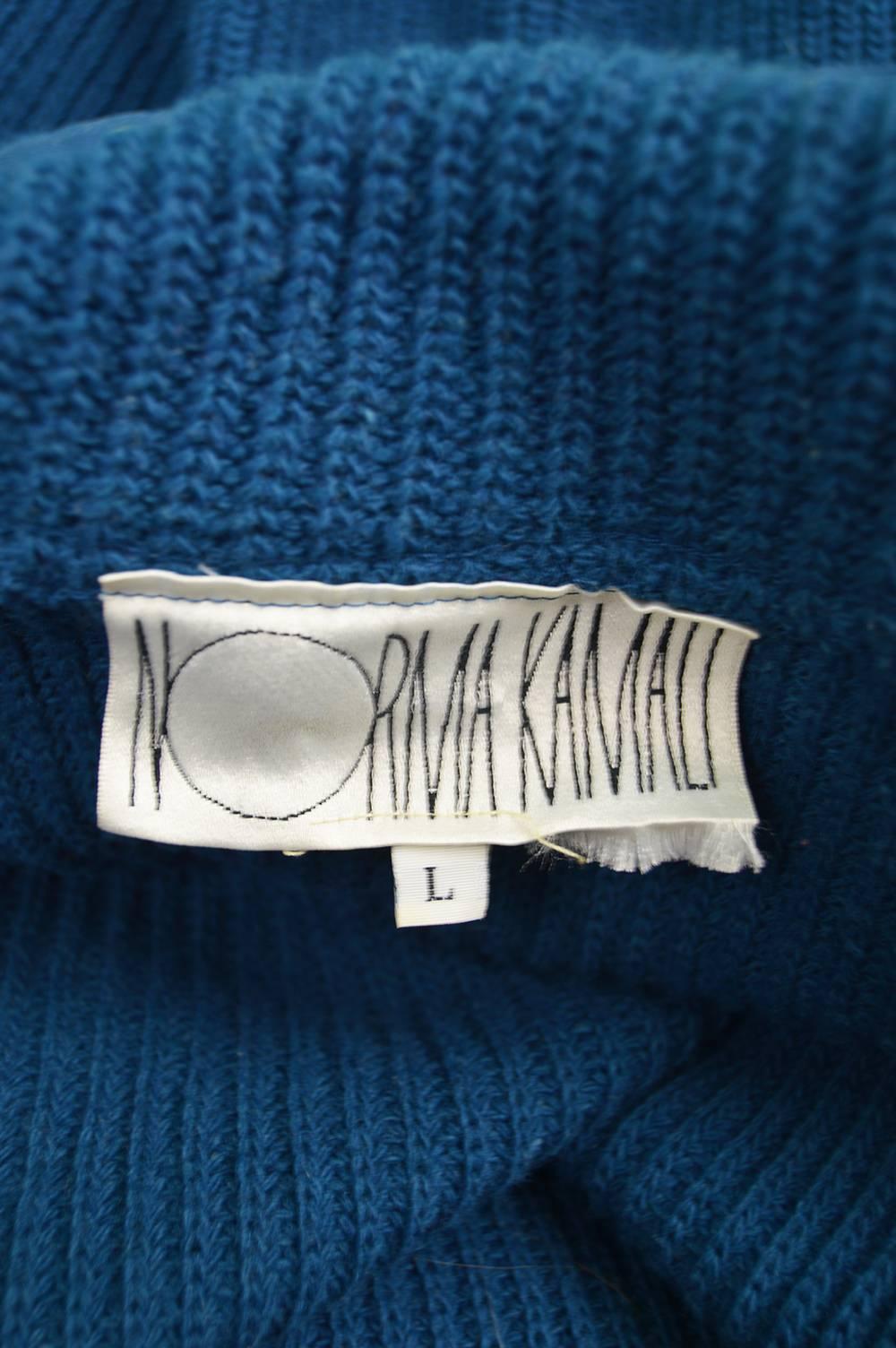 Norma Kamali Avant Garde Batwing Knit Vintage Jacket, 1980s 4