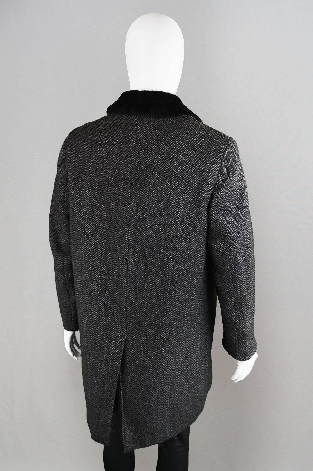 mens herringbone overcoat