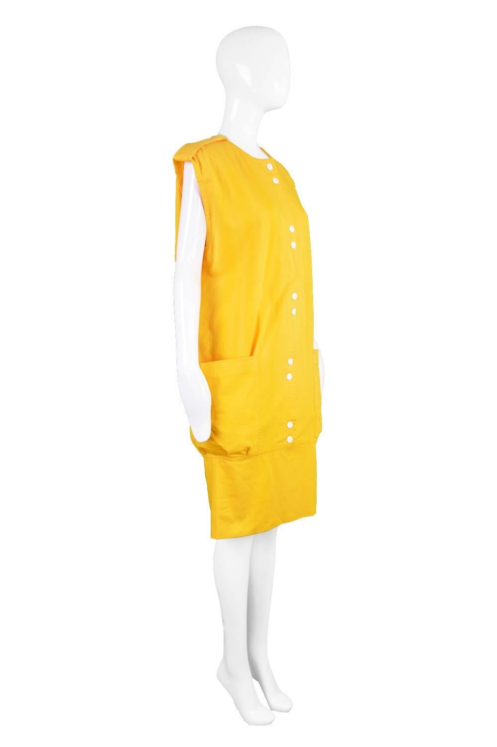 yellow dress with pockets