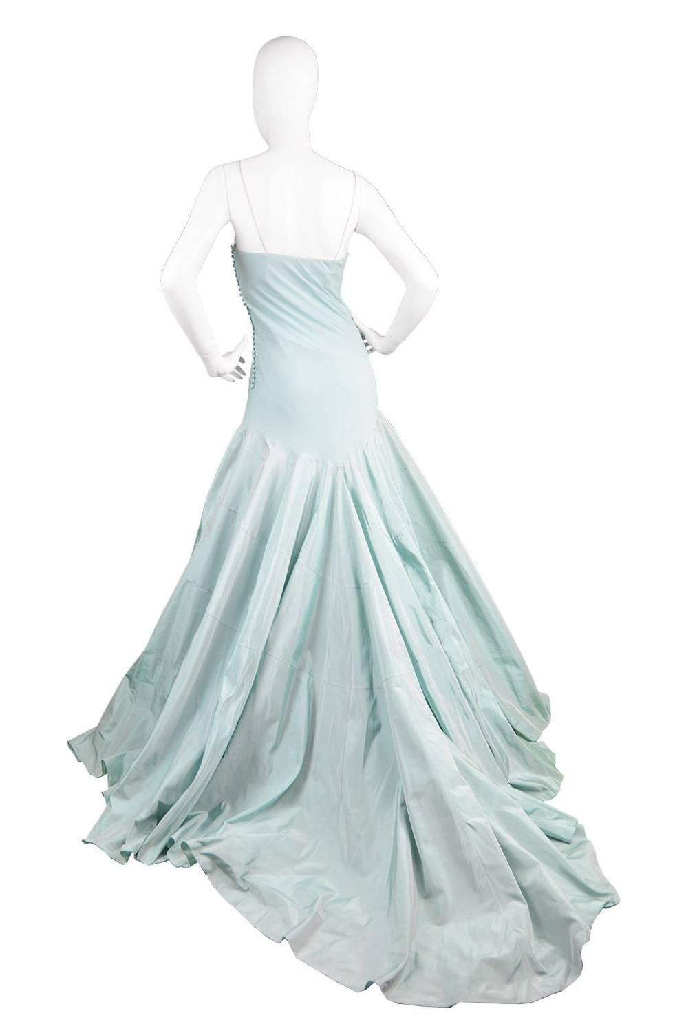 John Galliano for Christian Dior Bias Cut Silk Chiffon Gown with ...