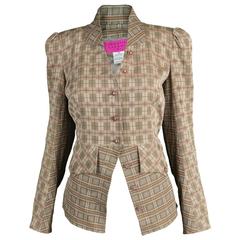 Christian Lacroix Runway Checked Riding Jacket, Spring-Summer 1997