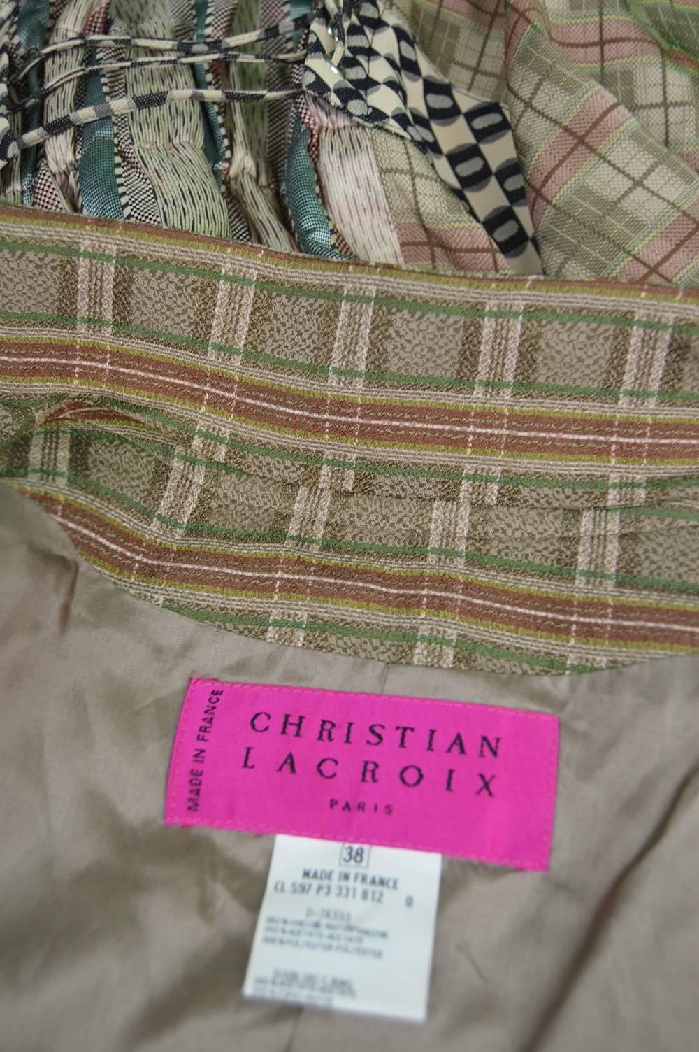 Christian Lacroix Runway Checked Riding Jacket, Spring-Summer 1997 5