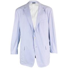 Ralph Lauren Men's Made in Italy Gingham Cotton Blazer, 1980s 6