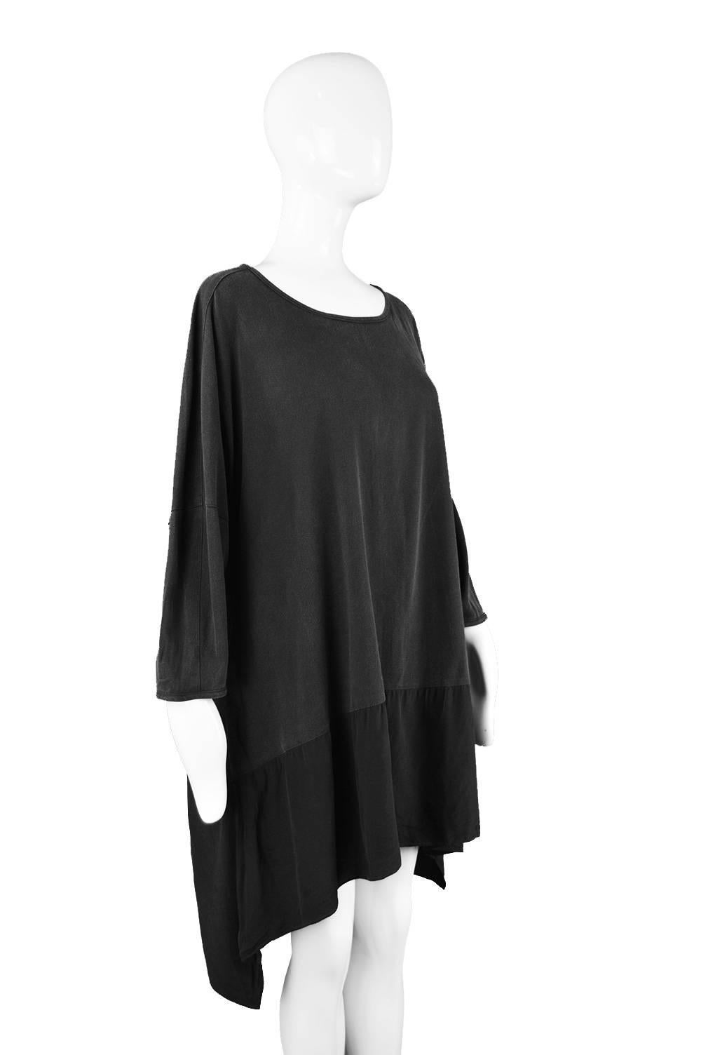 Women's Rare Workers for Freedom Draped Avant Garde Minimalist Tunic, Spring 1995