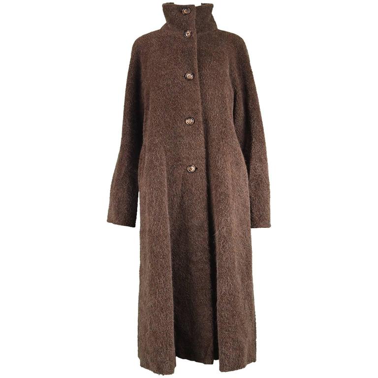 Max Mara Brown Alpaca and Virgin Wool Fuzzy Vintage Funnel Neck Coat at  1stDibs | max mara alpaca and wool coat, vintage alpaca coat, max mara  funnel neck coat