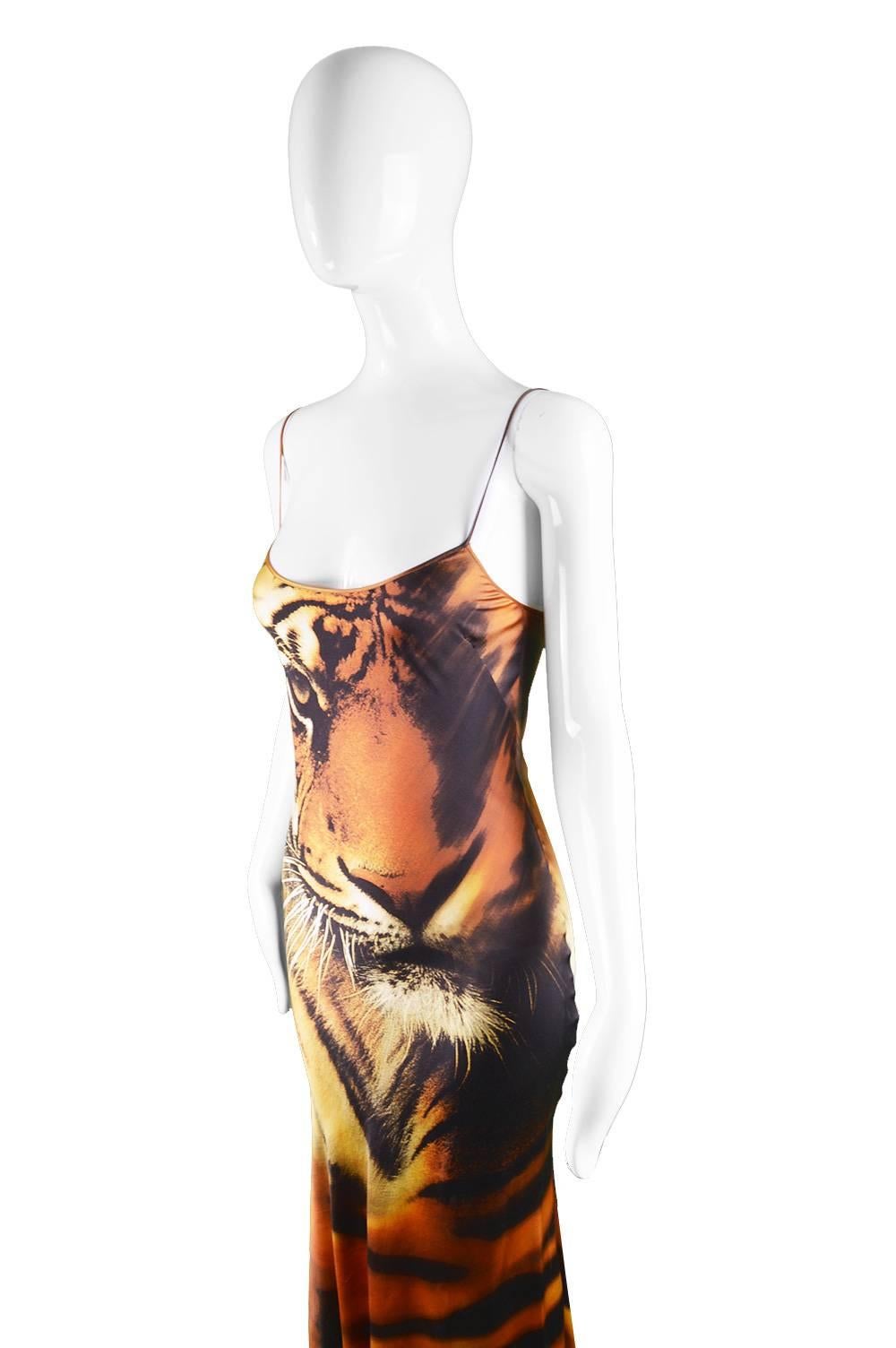 roberto cavalli tiger dress