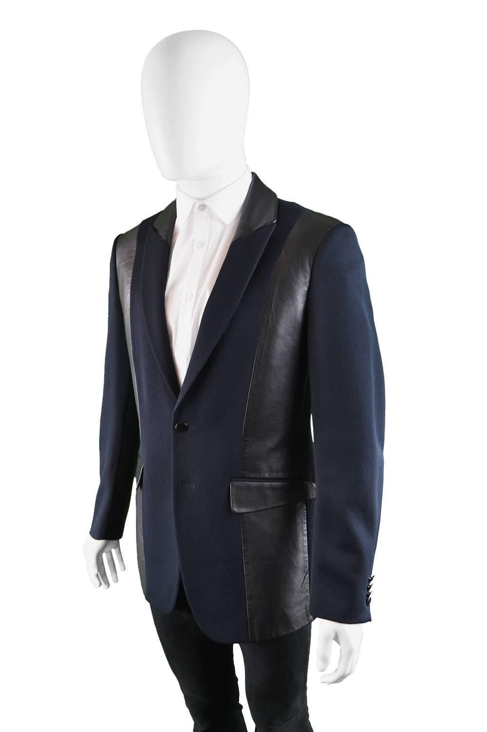 mugler blazer men