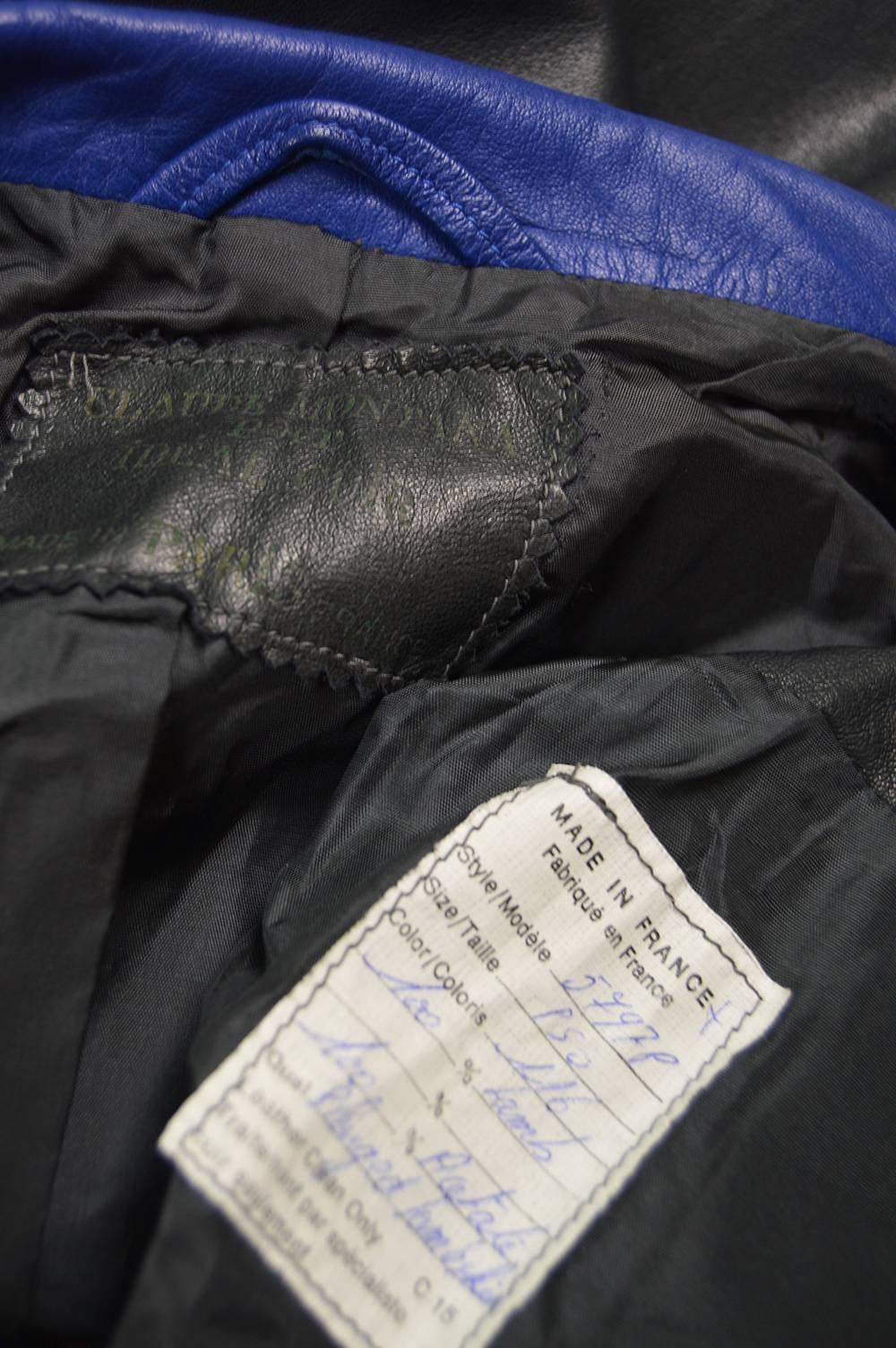 Claude Montana Men's Lambskin Leather Jacket with Detachable Vest, 1980s 3