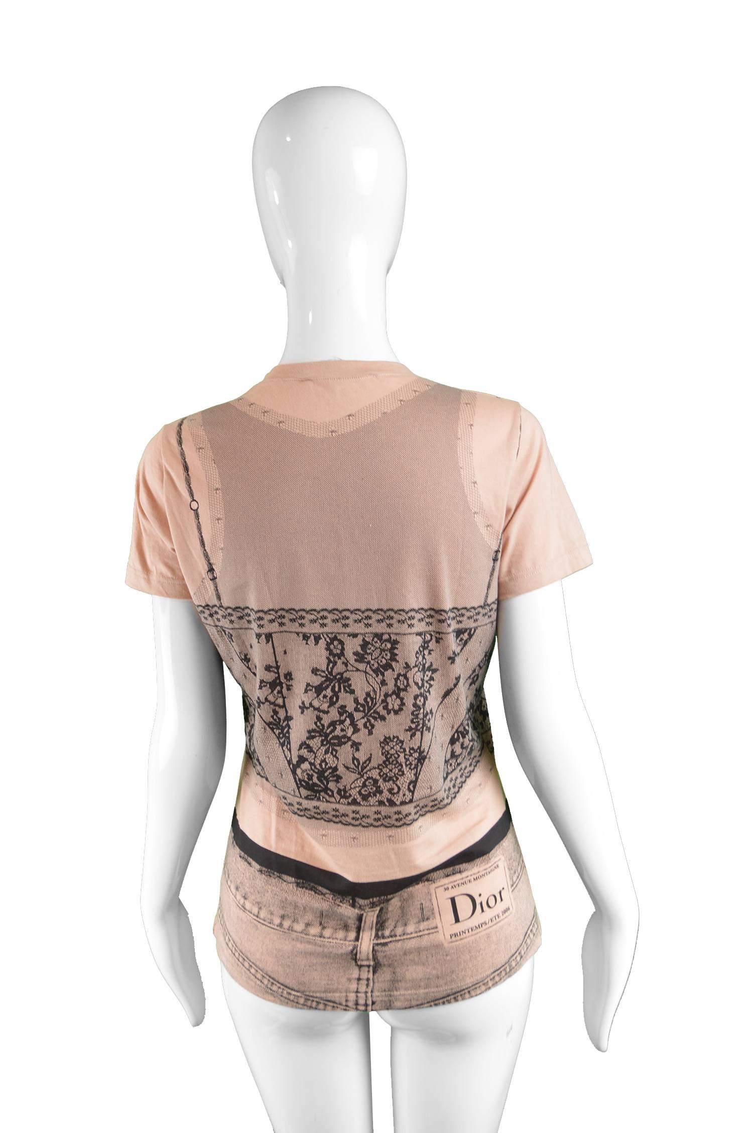 John Galliano for Christian Dior Nude Trompe L'oeil T Shirt, A/W 2006 1