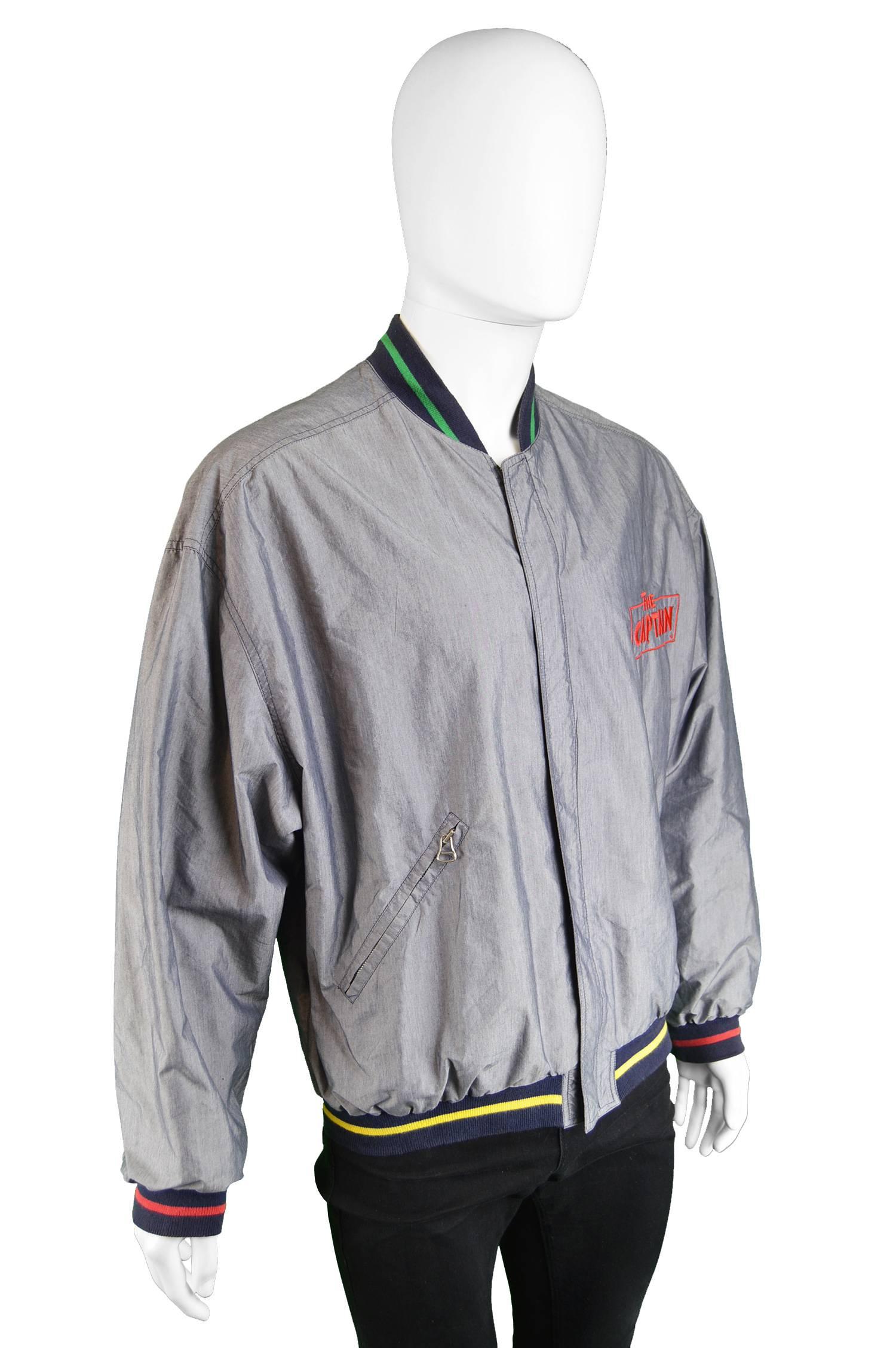 Jean-Charles de Castelbajac Men's Embroidered Bomber Jacket, 1990s In Excellent Condition In Doncaster, South Yorkshire