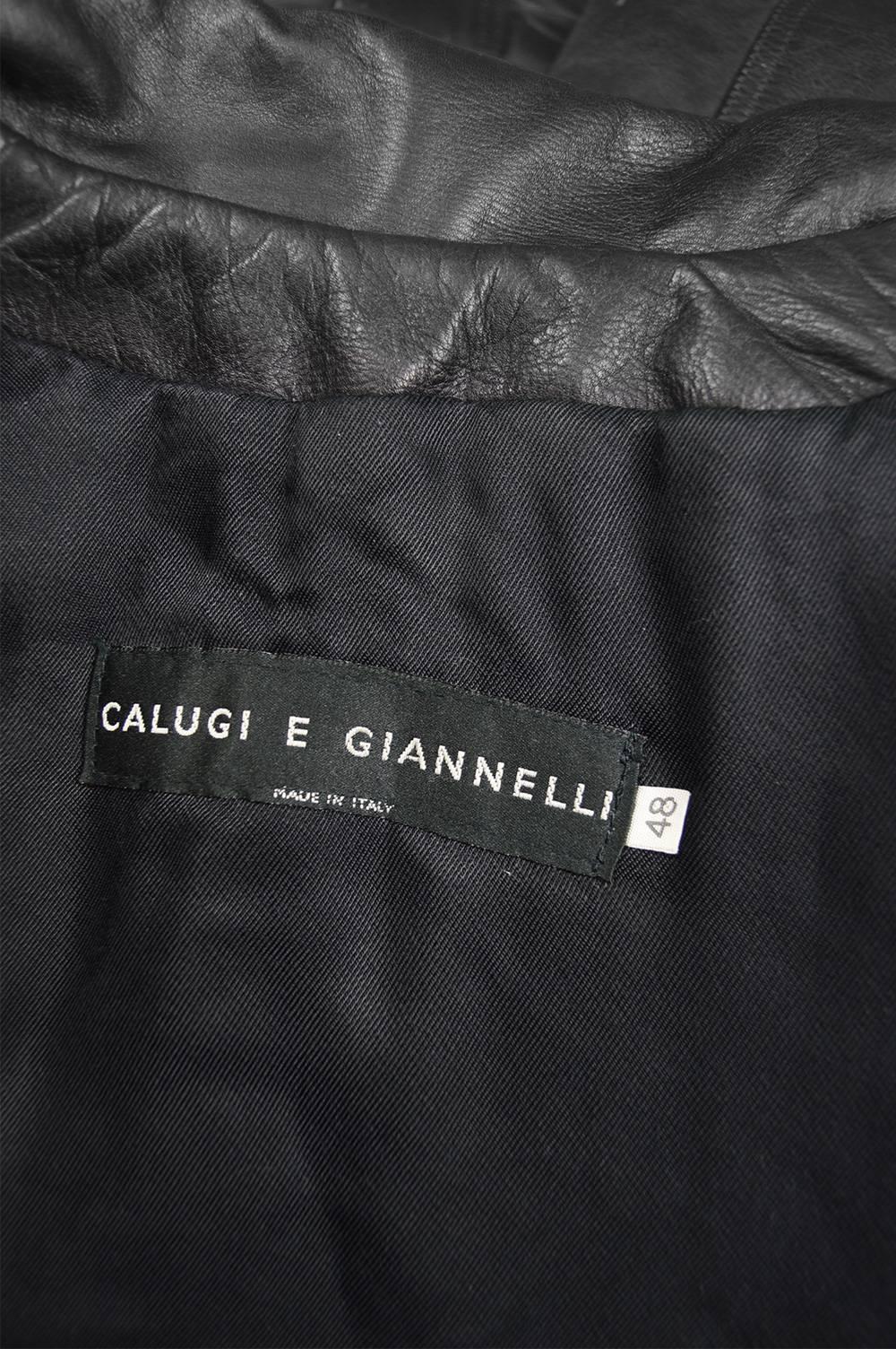 Rare Calugi e Giannelli Men's 'Violent Angels' Italian Leather Jacket, A/W 1988 3