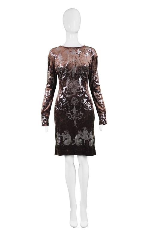 Iconic Vivienne Westwood Brown Velvet 'Portrait Collection' Dress, Fall ...