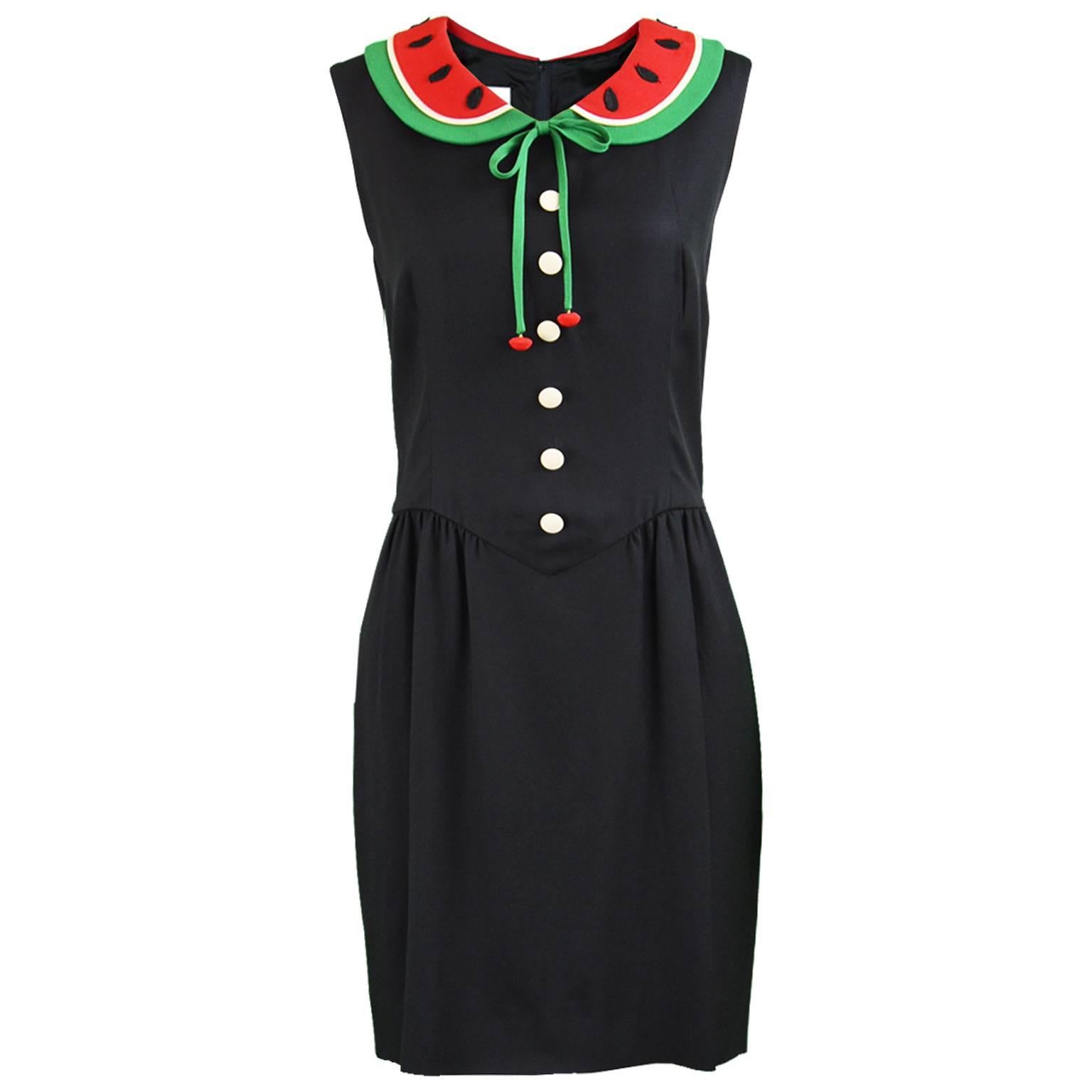 Moschino Cheap 
Chic Vintage Watermelon Collar Dress, 1990s