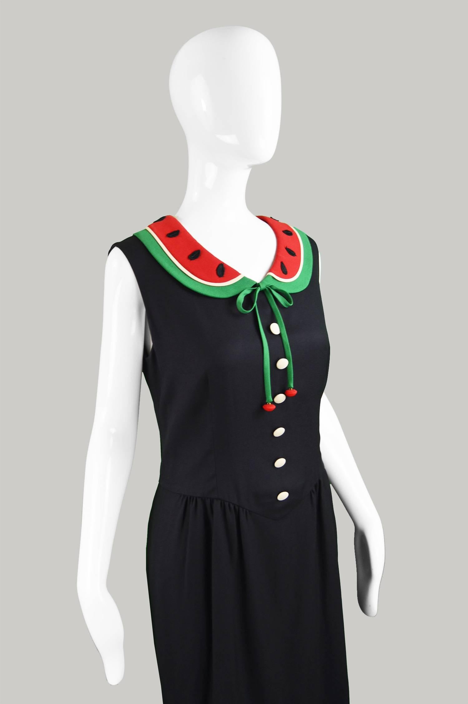 Women's Moschino Cheap & Chic Vintage Watermelon Collar Dress, 1990s
