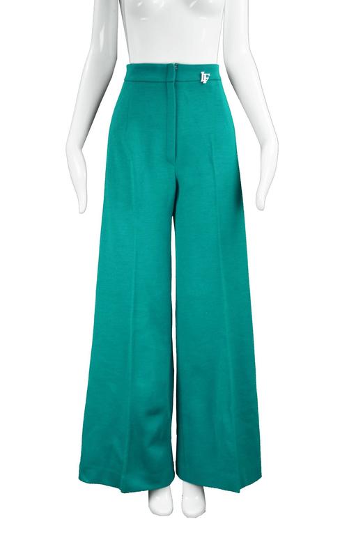 teal palazzo pants