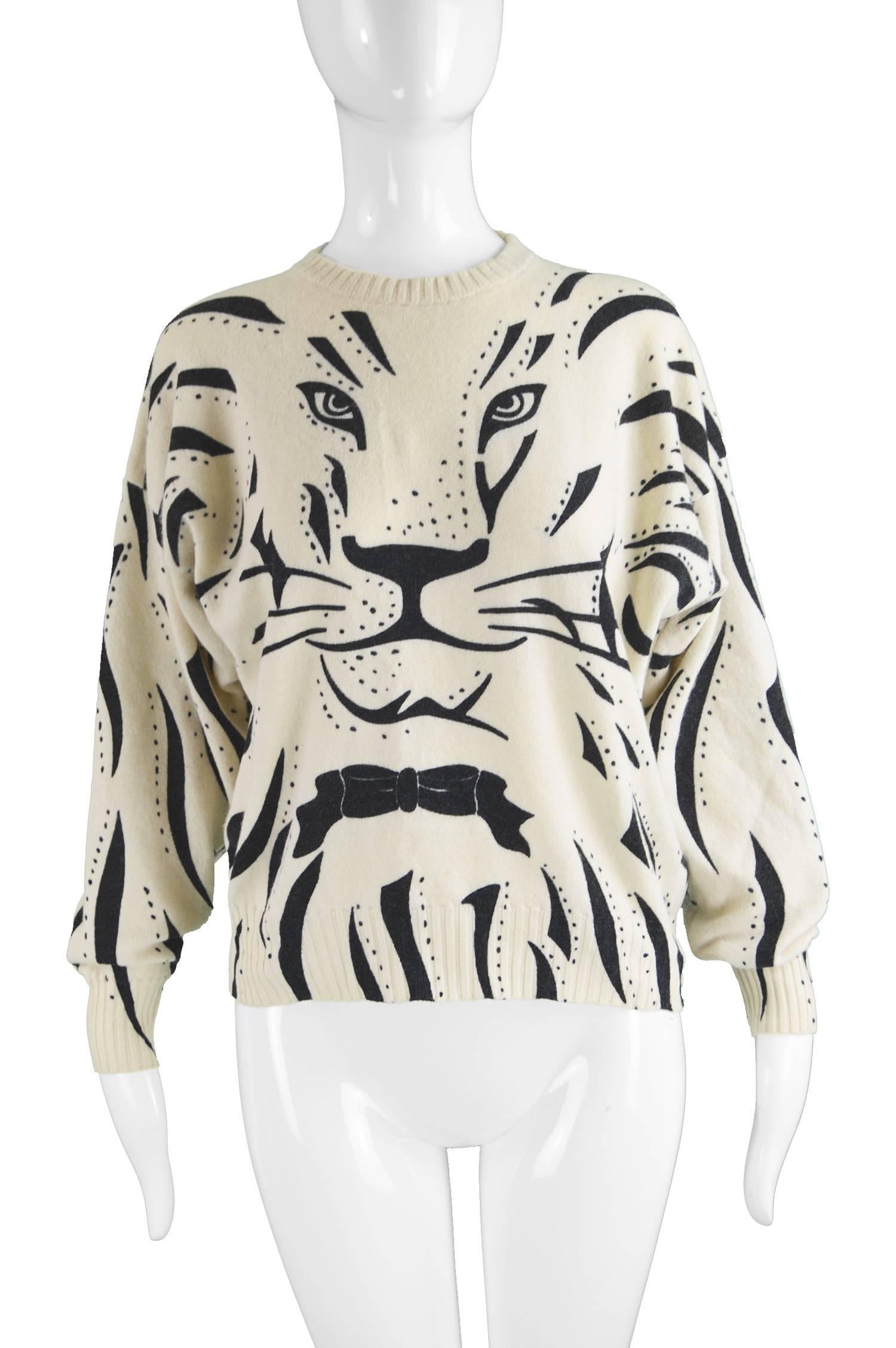 tiger face sweater