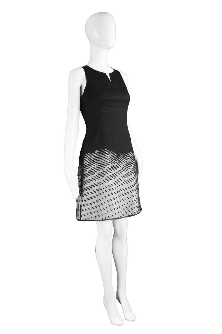 Kenzo Paris 1990s black knit v-neck maxi dress with ties