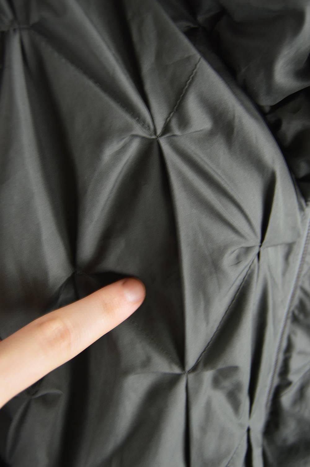 Lanvin Avant Garde Grey Geometric Pleated Oversized Jacket, Spring 2008 1