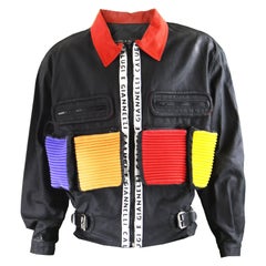 Calugi E Giannelli Men's Retro Avant Garde Utility Jacket, 1980s