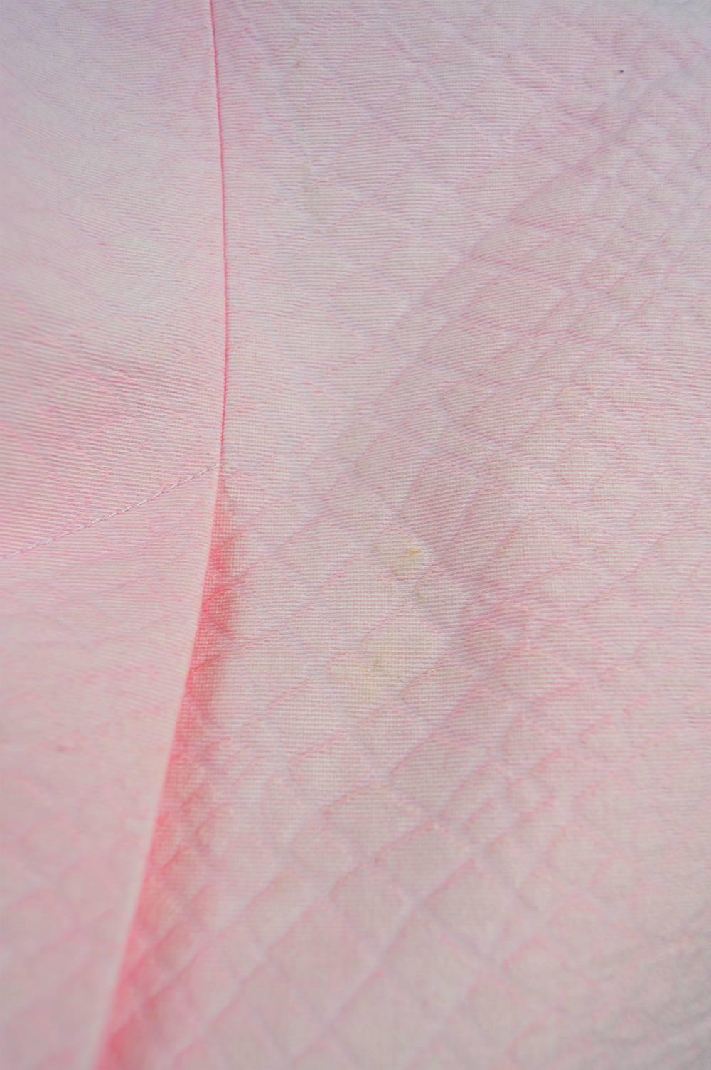 Unworn Carven Paris Baby Pink Quilted Cotton 2 Piece Jacket & Skirt Suit 5
