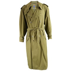 Valentino Men's Vintage Raglan Sleeve Lightweight Trenchcoat, 1990s 8