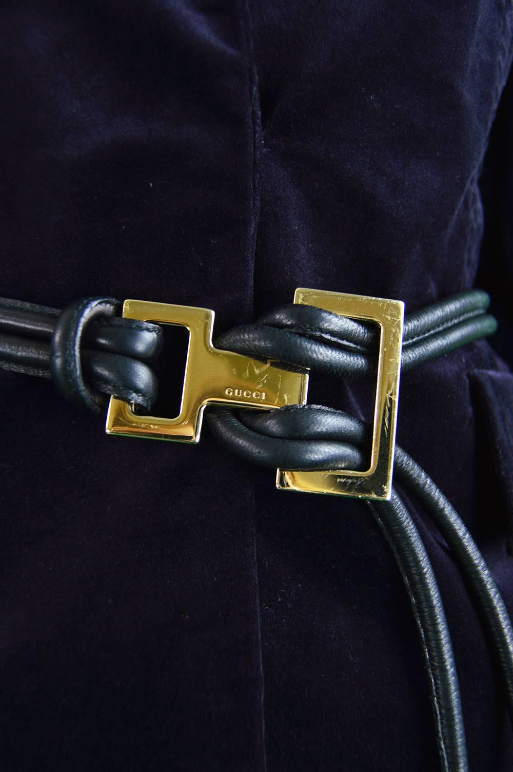 purple velvet belt