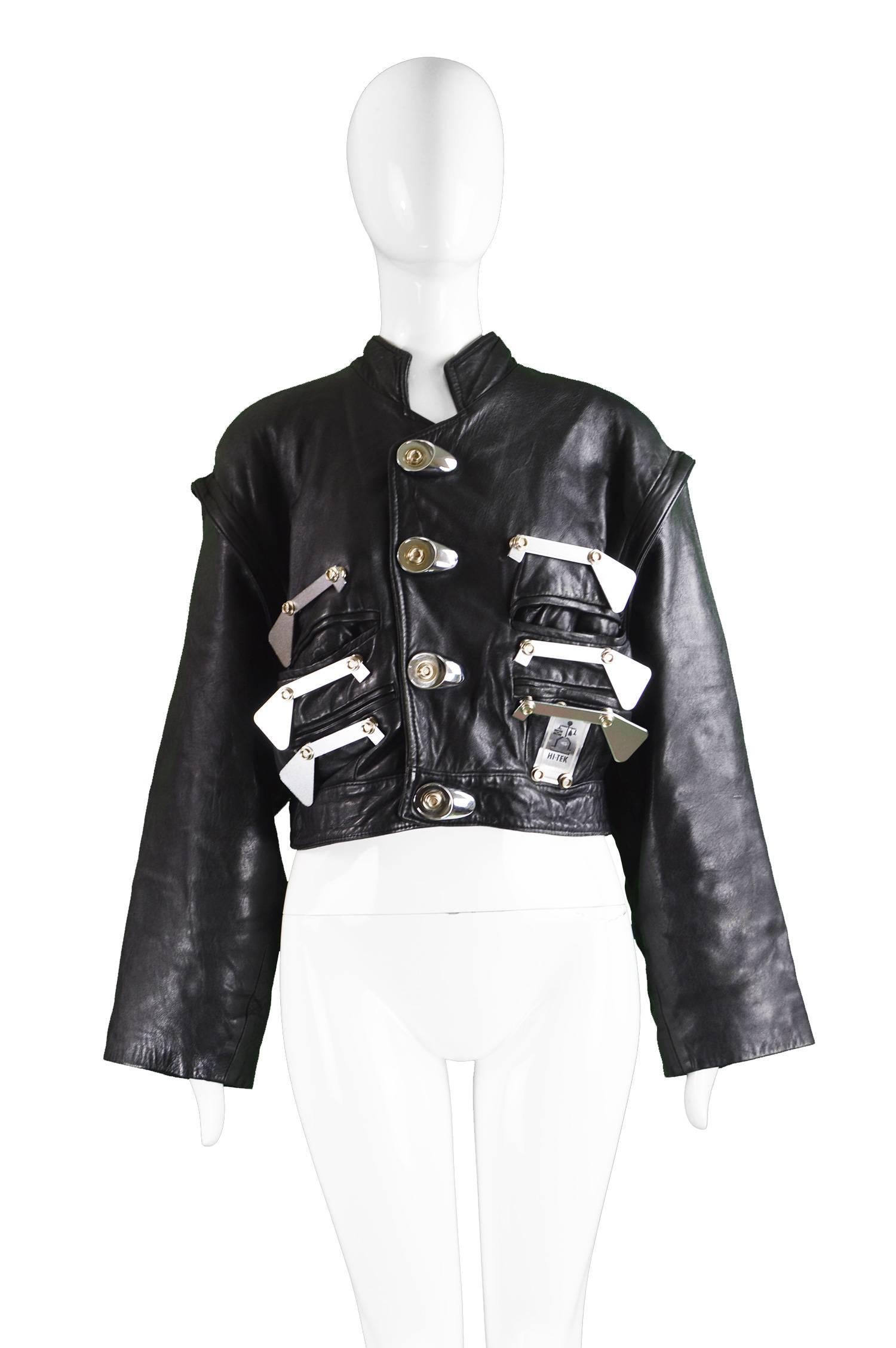 leather jacket with removable sleeves