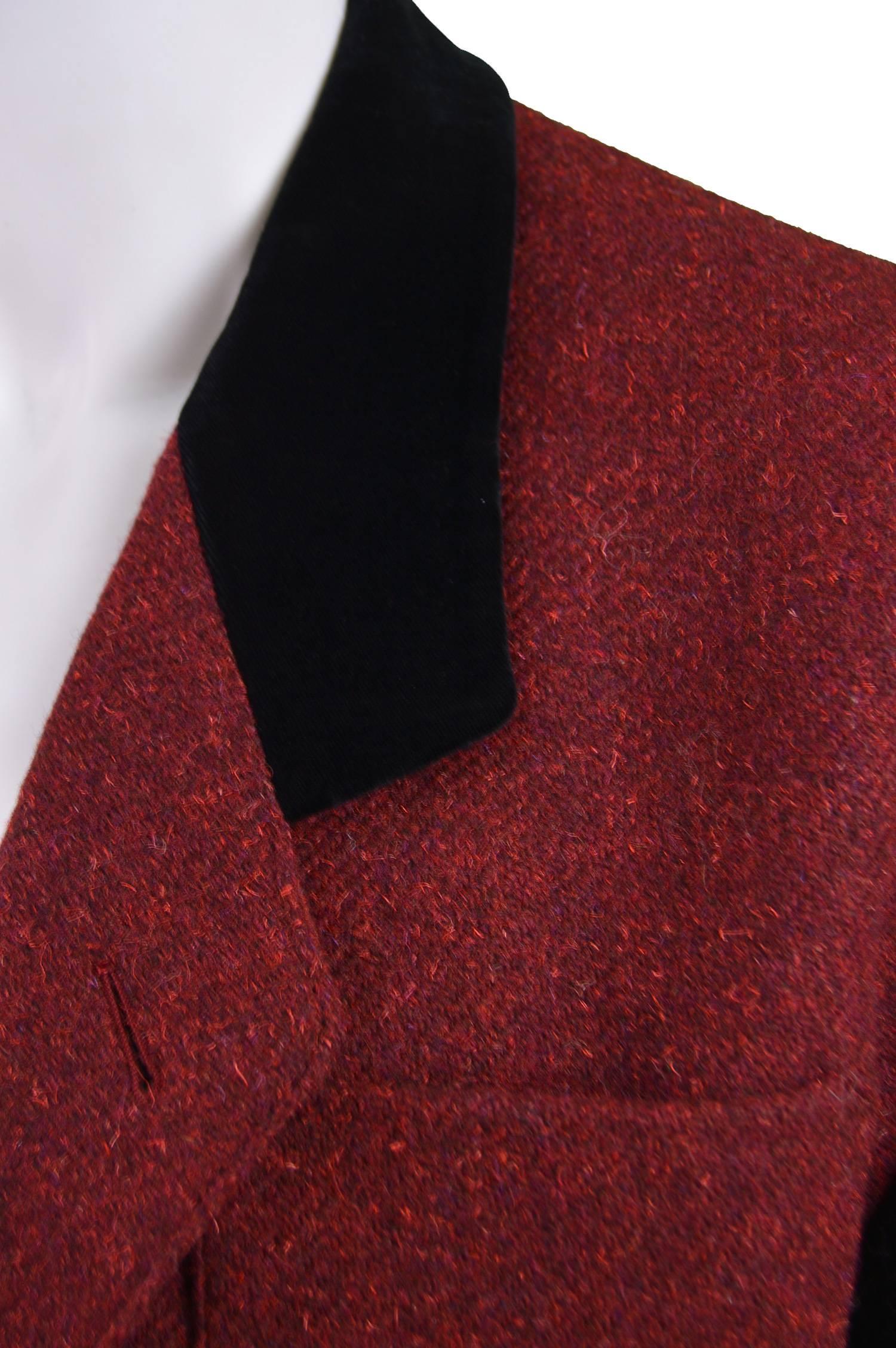 red knit blazer