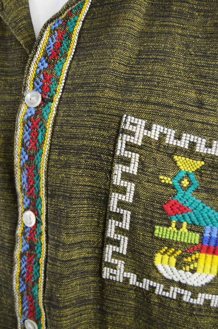 Grizzshop Multicolor Zigzag Indian Aztec Men's Golf Shirts