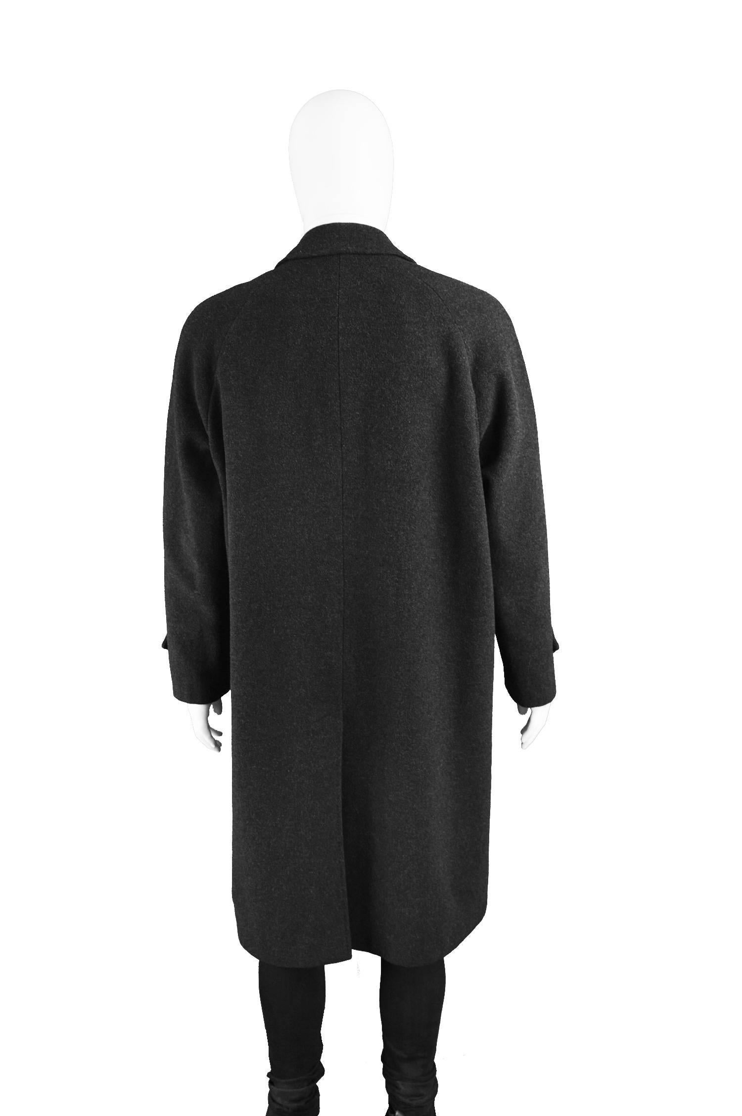Jacques Heim Vintage Men's Cashmere & Wool Raglan Sleeve Overcoat, 1980s 2