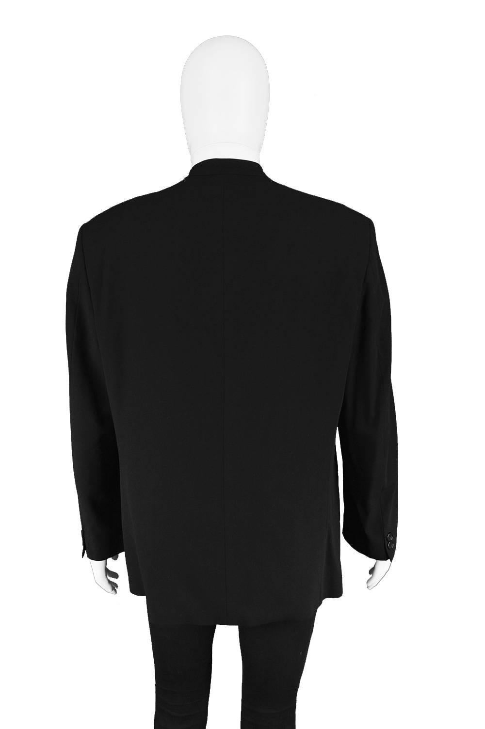 Vintage Kenzo Homme Blazer Jacket Suit Wool Blue Men Lh2
