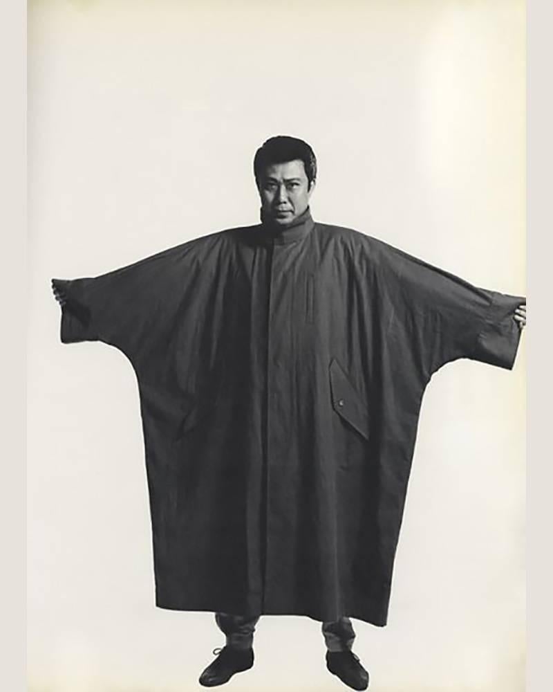 Issey Miyake Men's Rare Vintage Oversized Khaki Lightweight Windcoat, 1980s 5