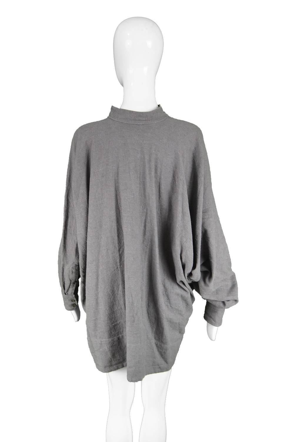 Bernard Willhelm Avant Garde Asymmetrical Draped Women's Shirt / Mini Dress 2