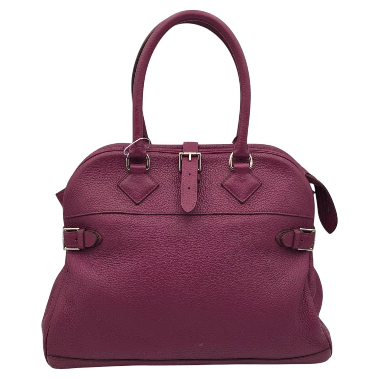 Hermes Atlas 35 Tasche, Boston-Handtasche, rosa Leder, 2011