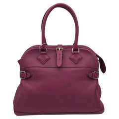 Hermes Atlas 35 Bag Boston Handbag Pink Leather 2011