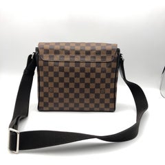 Louis Vuitton District PM Damier Ebene Messenger Bag Brown Canvas Crossbody
